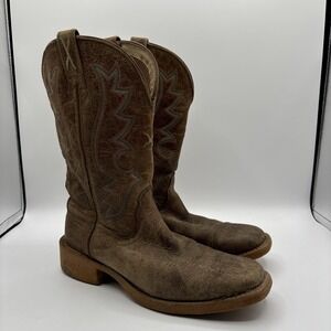 Twisted X Women's 11" Tech X Roasted Pecan Square Toe Boot Size 6.5 B WXTR002